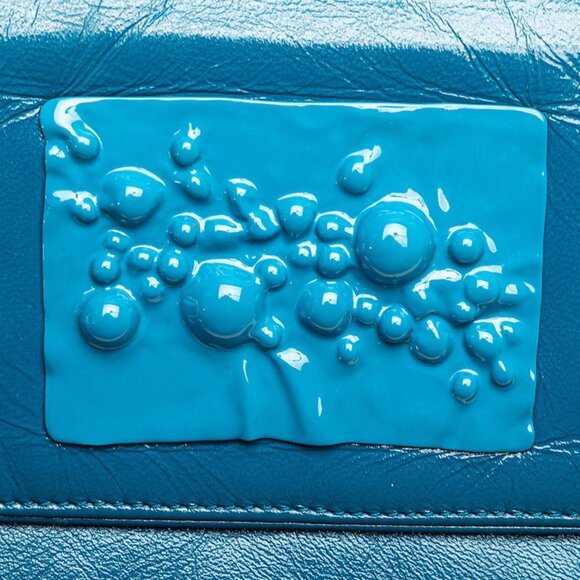 BOTTEGA VENETA Blue Leather Intrecciato Shoulder Bag - Picture 4 of 12